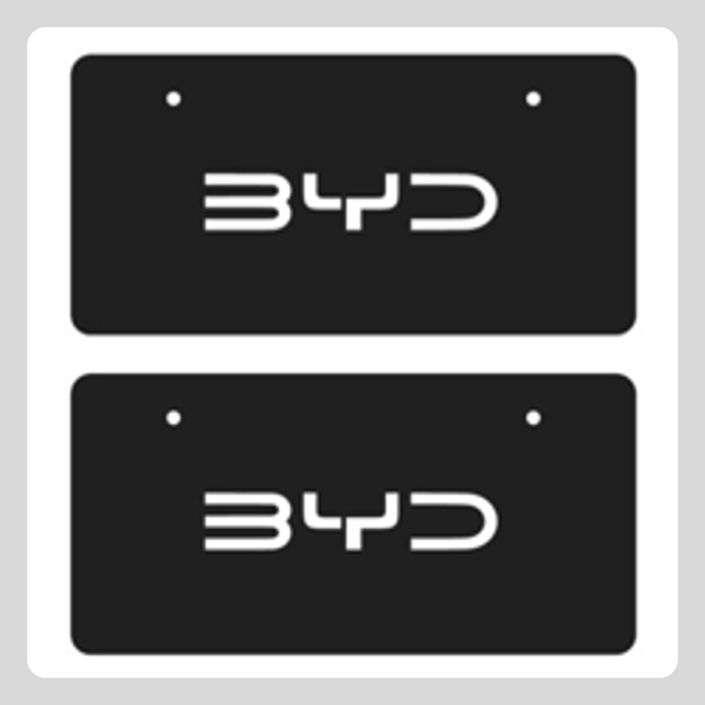 BYDロゴ(封印なし)化粧プレート 2枚1組