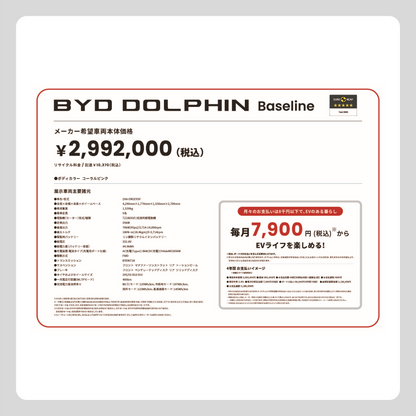 価格改定版 DOLPHIN Baseline (横型)