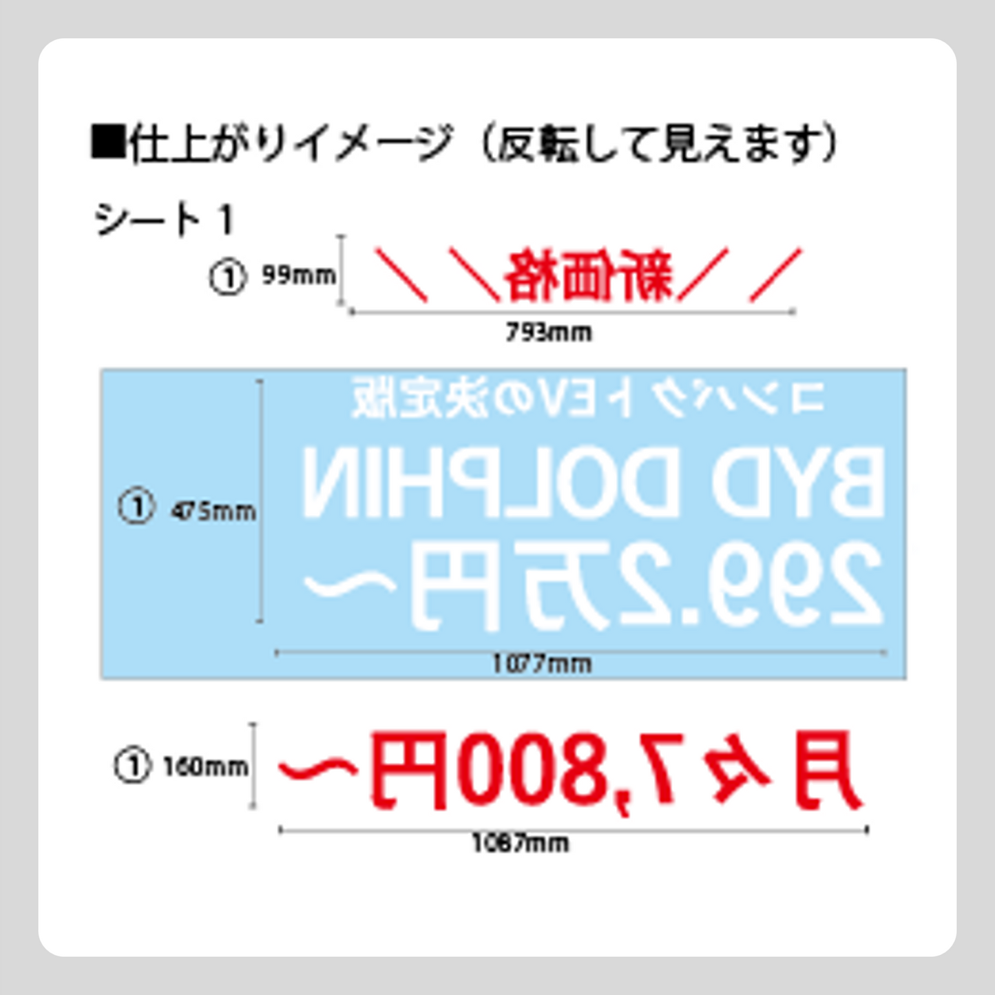 DOLPHIN ウィンドウステッカー（上中下3点で1セット）