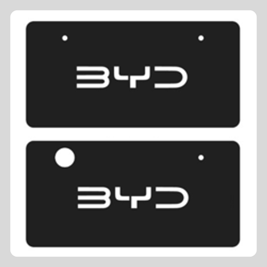 BYDロゴ（封印あり）化粧プレート 2枚1組