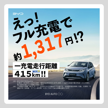 WEB： フル充電で1,317円⁉