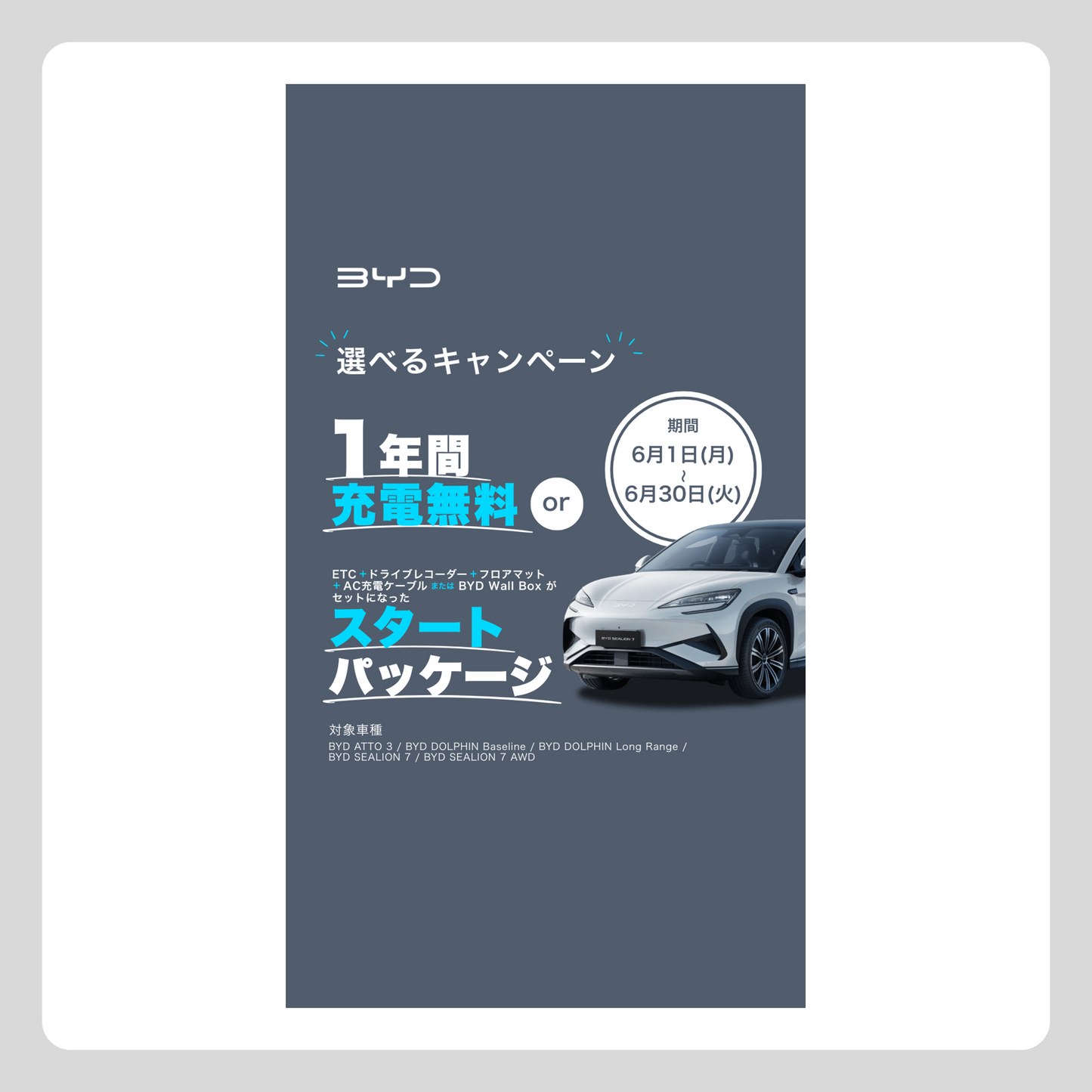 WEB： 他車種 スタートパッケージ