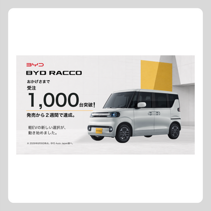 WEB： RACCO 受注1000台突破