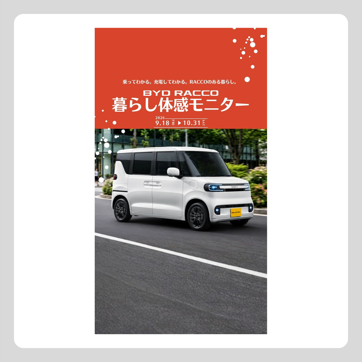 WEB：RACCO モニターキャンペーン