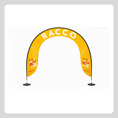 RACCO ゲートバナー 注水台付（キャラバン使用品）