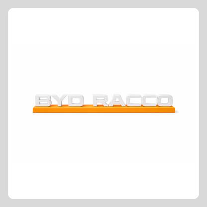 RACCO モデル名プレート（レンタル用）