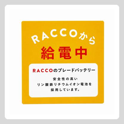 RACCO  給電中パネルのみ（キャラバン使用品）